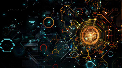 Fototapeta premium technology background
