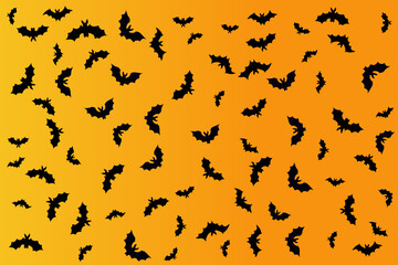 orange background bats premium background