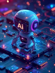 AI Robot Concept: Chat with GPT