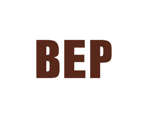 BEP logo design vector template. BEP logo design.