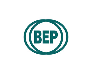 BEP logo design vector template. BEP logo design.