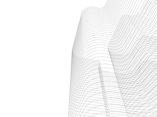 Fototapeta premium architectural drawing 3d