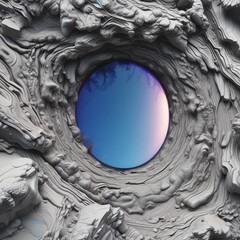 Hot springs,Rural or urban storm sewer manhole cover on the asphalt surface,High angle view of water flowing through rocks,Eugene,Oregon,United States,USA