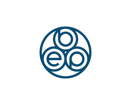 BEP logo design vector template. BEP logo design.