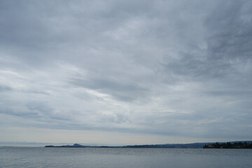View of a glimpse of Lake Garda, Italy