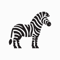 Zebra vector silhouette illustration