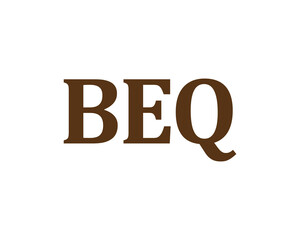 BEQ logo design vector template. BEQ logo design.