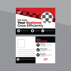 Best Corporate Post Card | Invitation Post Card Design Premium Vector Template | Business Post Card for You