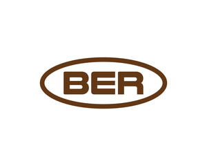BER Logo design vector template. BER letter logo design.
