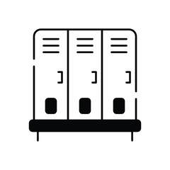 Lockers vector icon