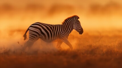 In the savannah, a supernatural scene unfolded as the zebras stripes lit up in a mesmerizing dance of light