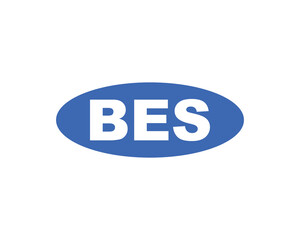 BES logo design vector template. BES letter logo design.