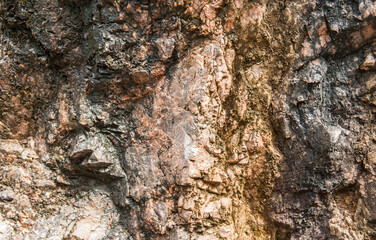 Stone surface from excavation and erosion