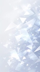 White origami paper vector triangle pattern with light and shadow, abstract geometric design for business card