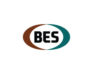 BES logo design vector template. BES letter logo design.
