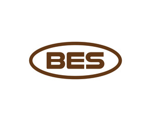 BES logo design vector template. BES letter logo design.