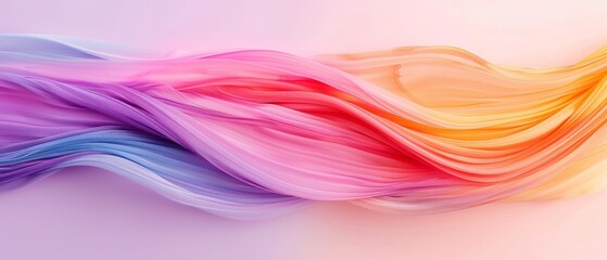 Colorful abstract background with flowing pastel waves, ideal for modern designs, presentations, and creative projects.