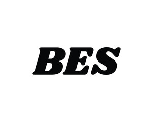 BES logo design vector template. BES letter logo design.
