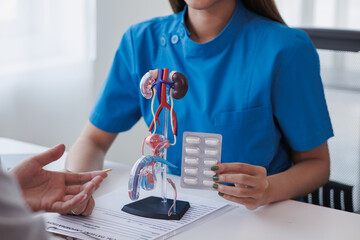 A young man was diagnosed with a tumor in his prostate and the medical team diagnosed him with...