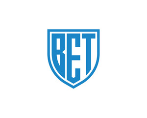 BET Logo design vector template. BET letter logo design.