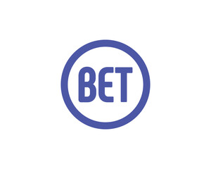 BET Logo design vector template. BET letter logo design.