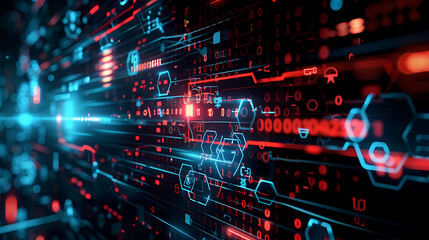 Obraz premium technology background