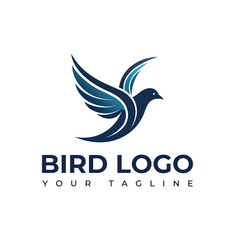 Fototapeta premium Bird colorful logo design vector Illustration