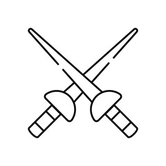 Fencing vector icon