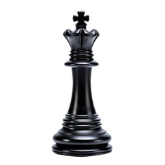 a single one black chess queen cut out