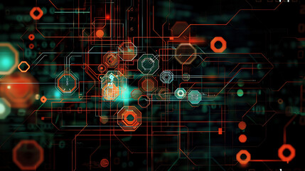 Obraz premium technology background