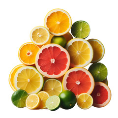 Fresh Citrus Fruits Vibrant Lemons, Limes, and Grapefruits for Healthy Living | Microstock Photo