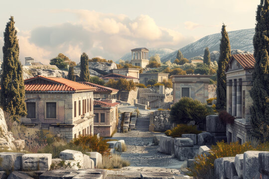 Ancient Greece, the ancient city of Cumae.
