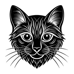 Black Cat vector art illustration