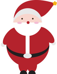 겨울 귀여운 산타클로스 벡터 일러스트