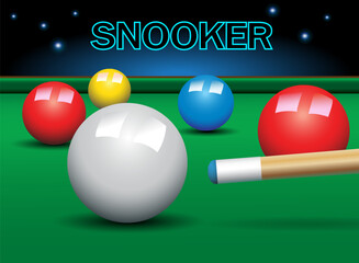 playing snooker