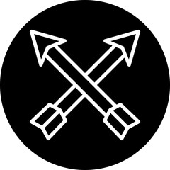 Arrows Vector Line White Circle Black