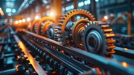 composition of industrial equipment in production