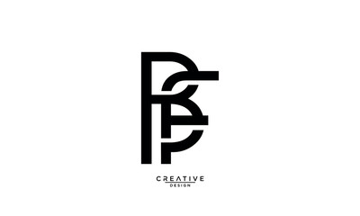 BF, FB, B, F, Abstract Letters Logo Monogram