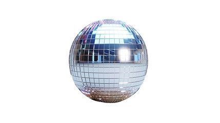 Disco ball on transparent background