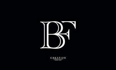 BF, FB, B, F, Abstract Letters Logo Monogram