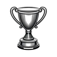 trophy cup vector