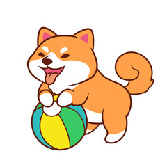 Adorable Shiba Inu Vector