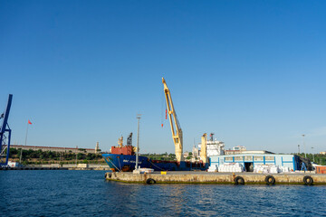 Fototapeta premium Port, an important base for maritime trade