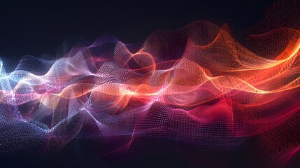 Obraz premium Waveforms: An abstract visualization of audio waveforms, each with unique harmonic content and characteristics, showcasing the foundational elements of sound design