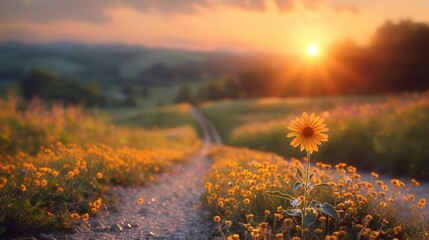 Golden Hour Sunflower