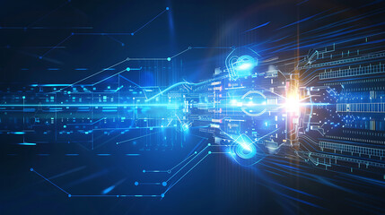 Obraz premium technology background