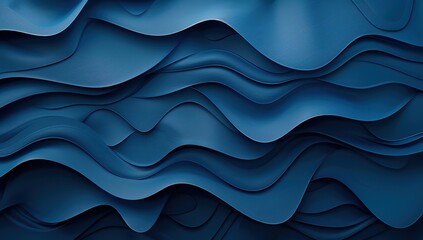 Fototapeta premium Abstract Blue Wave Pattern