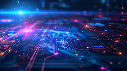 Obraz premium technology background