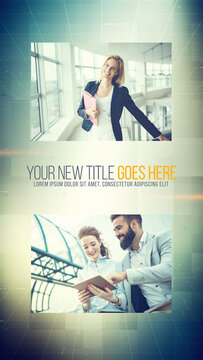 Corporate Logo Opener. Vertical Stories for Social Media.