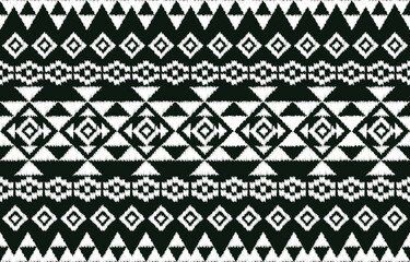 Geometrics Ikat ethnic design.Ikat seamless pattern in tribal, folk embroidery abstract wave art. ornament print. Ikat Design for wallpaper,carpet, clothing, fashion, fabric	